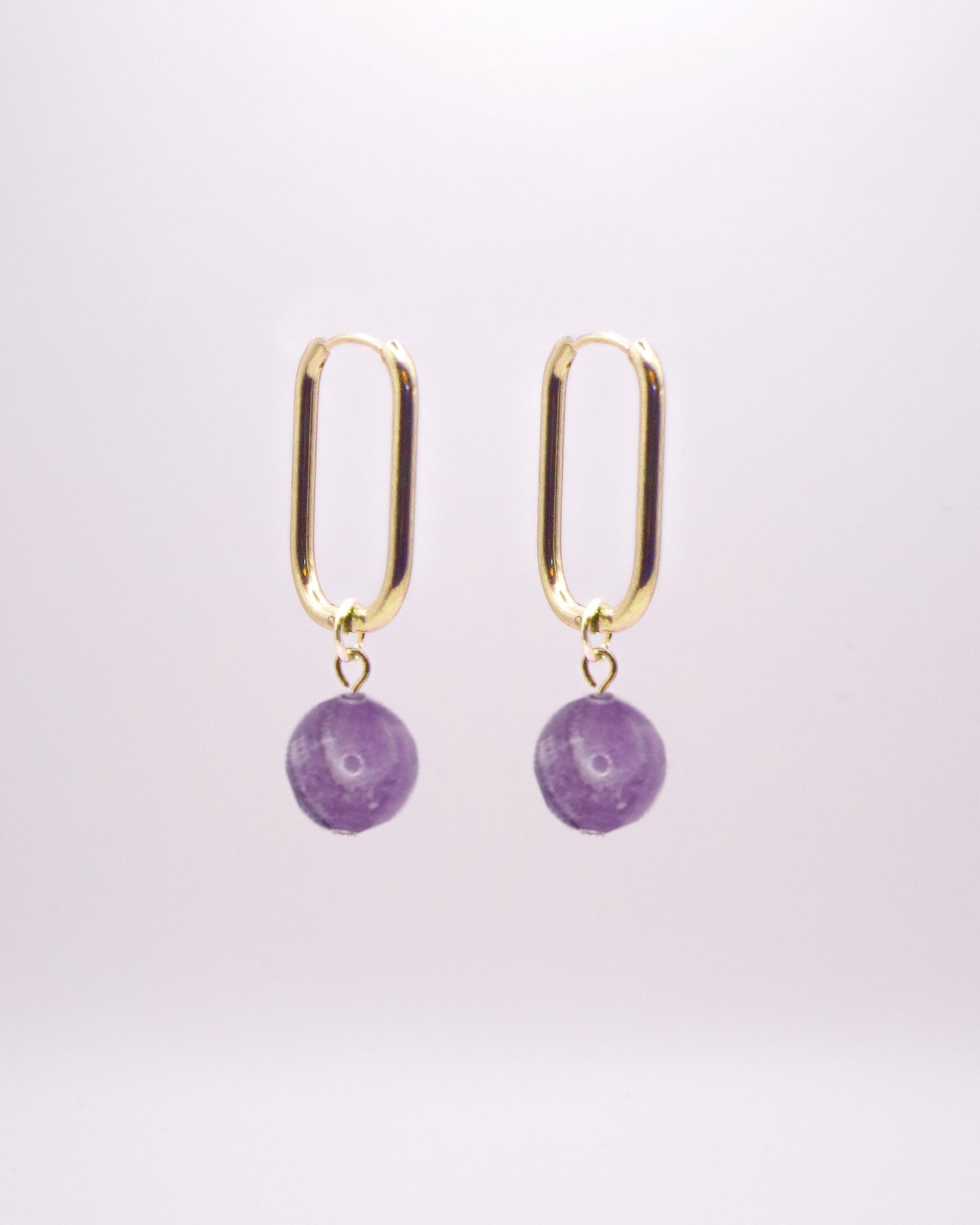 Boucles d'oreilles Cara Améthyste