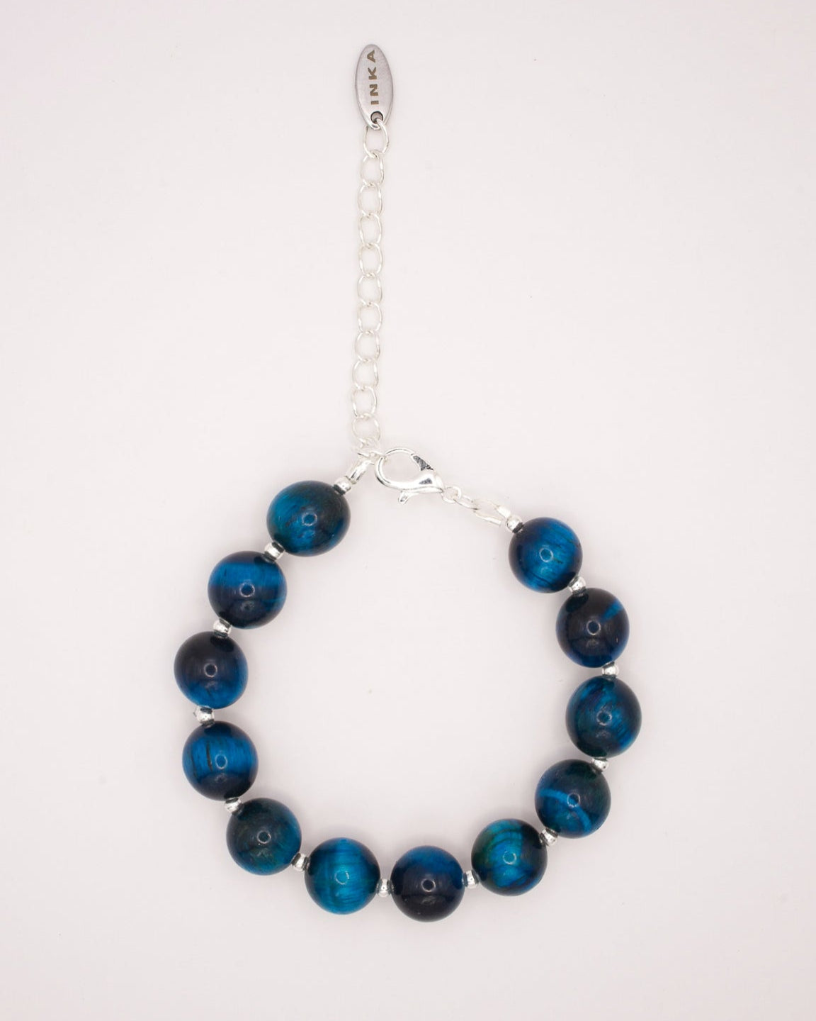 Bracelet Cara Oeil de Tigre Bleu
