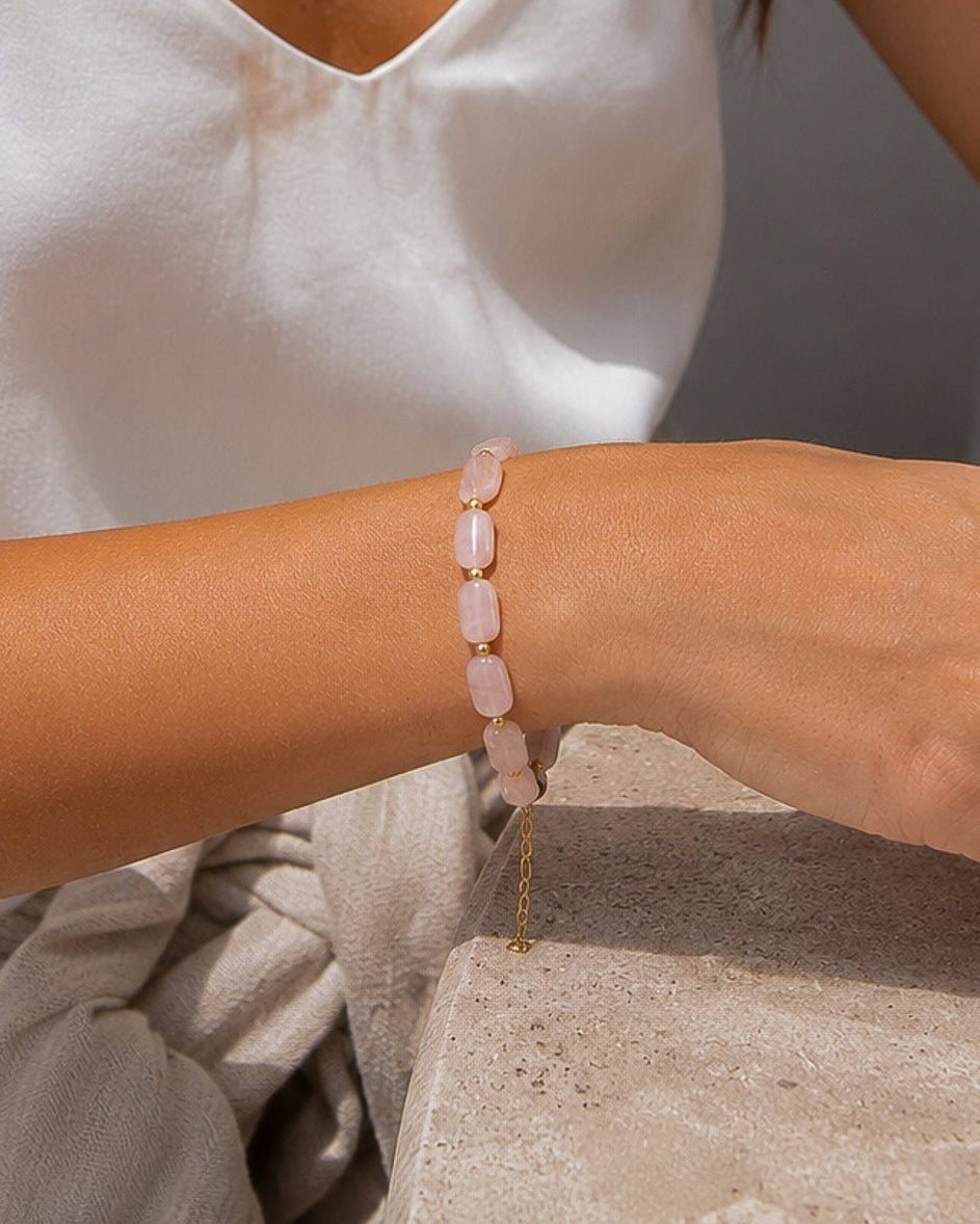 Pulsera Yahad Cuarzo Rosa