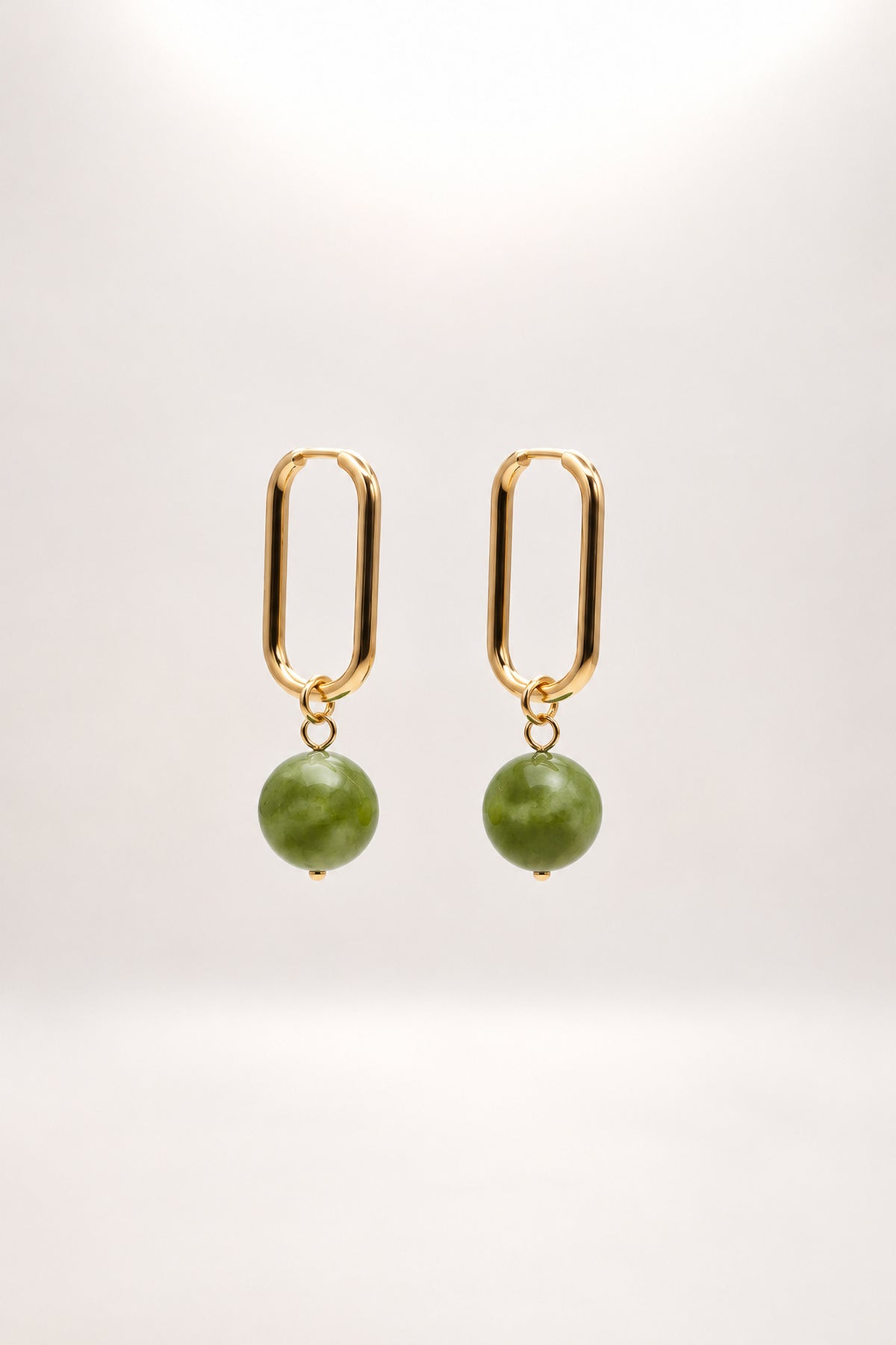 Boucles d'oreilles Cara Jade Vert