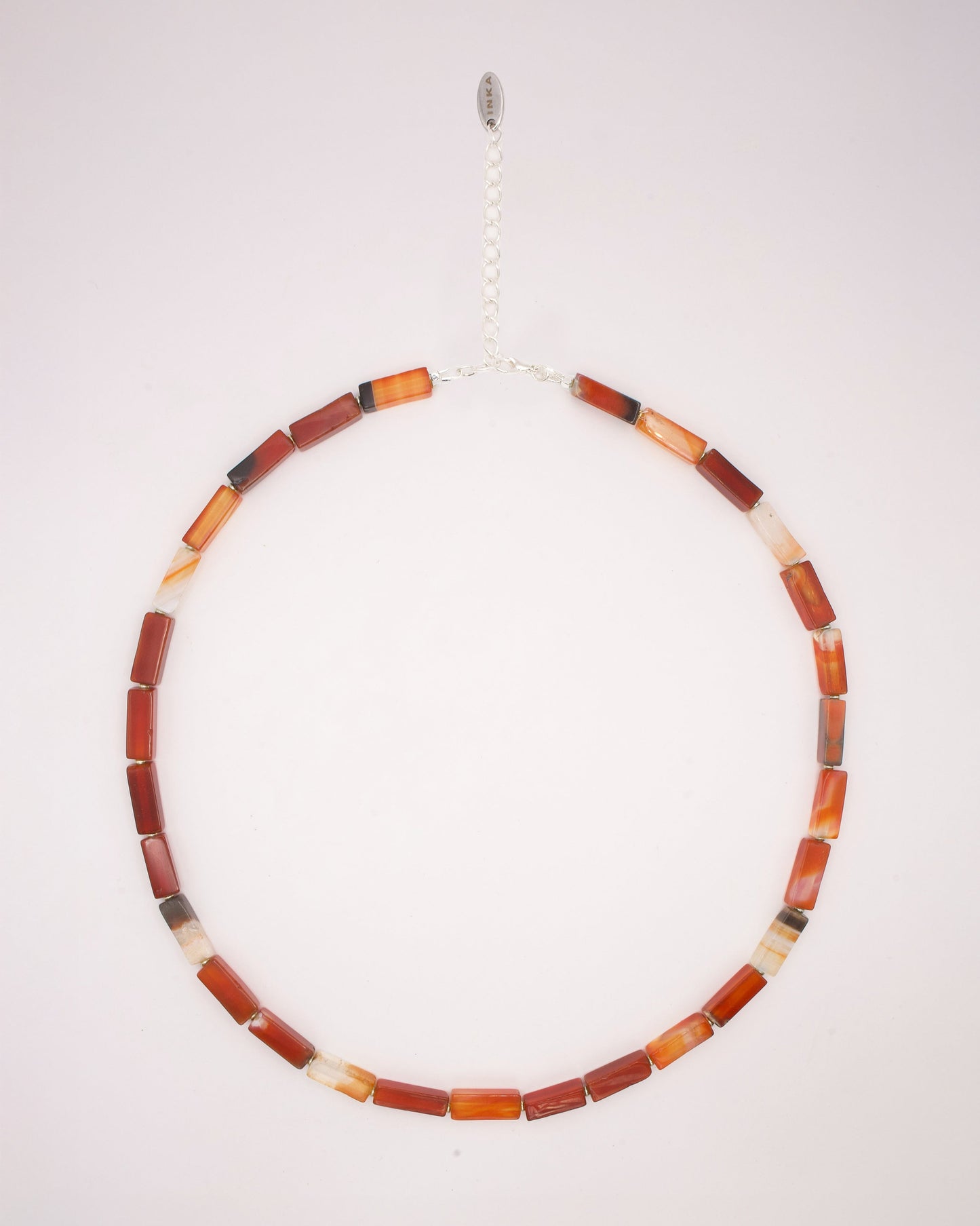 Collana Avi in agata rossa