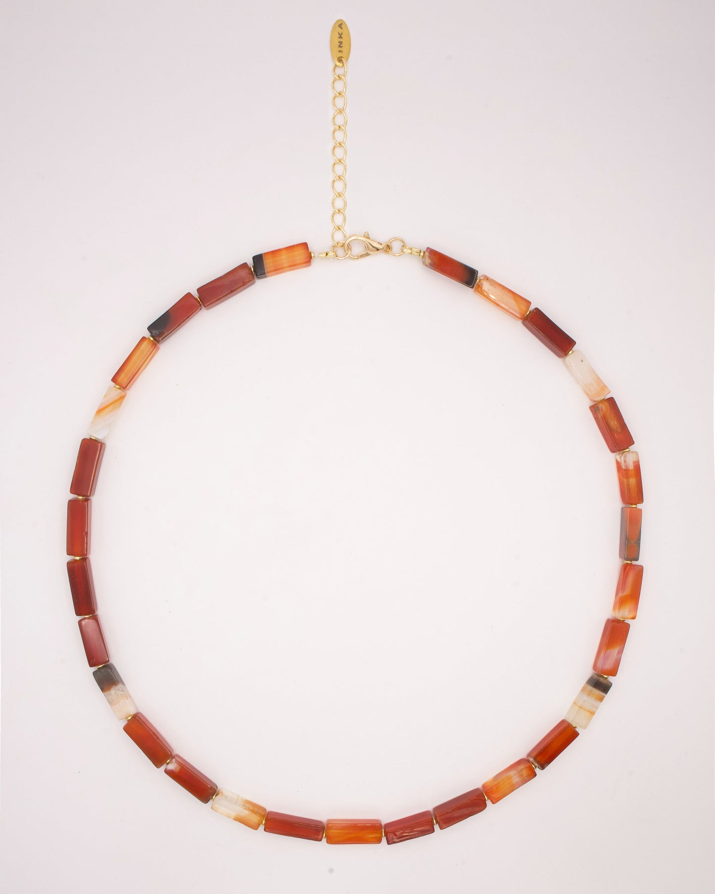 Collana Avi in agata rossa