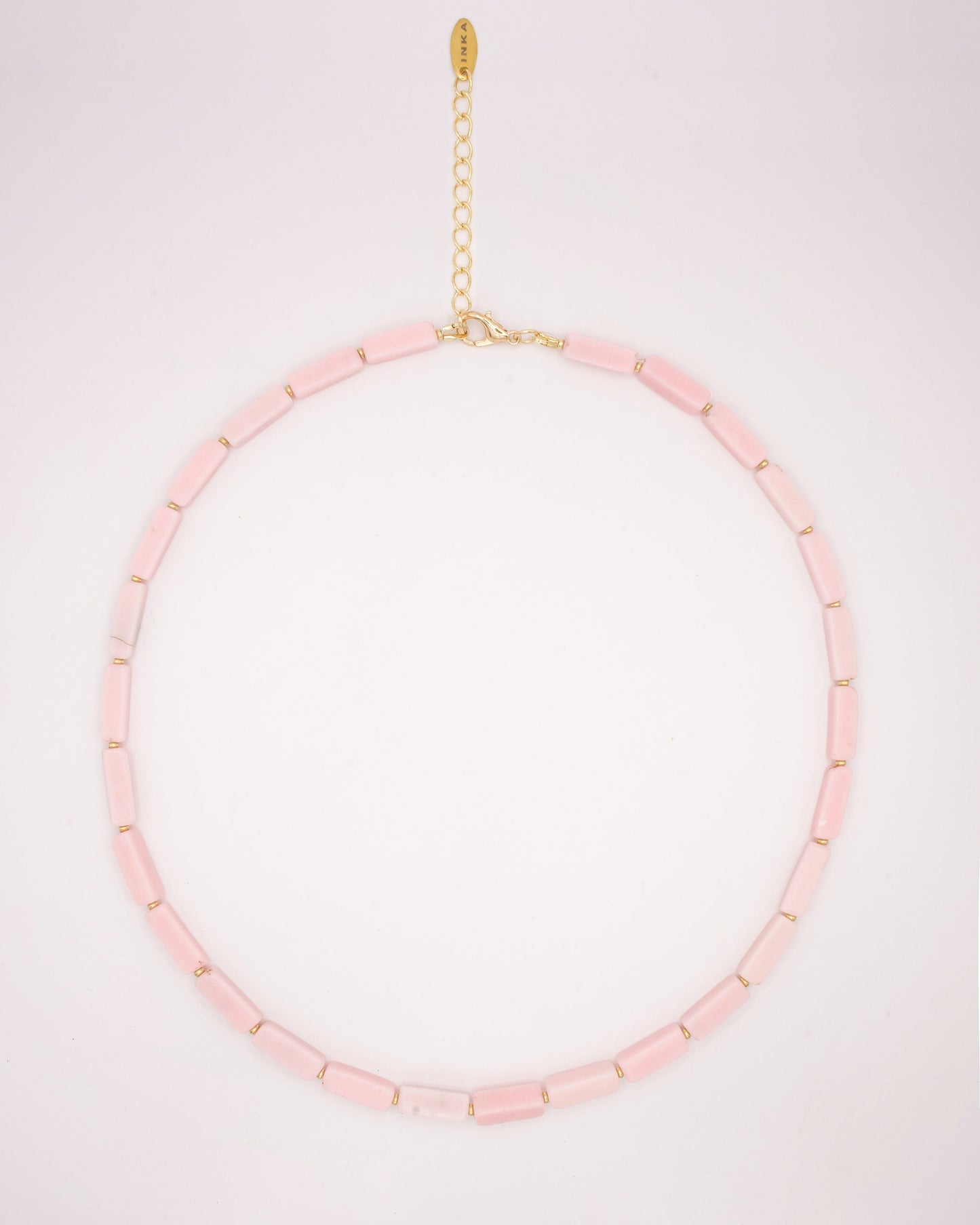 Collana Avi in opale rosa