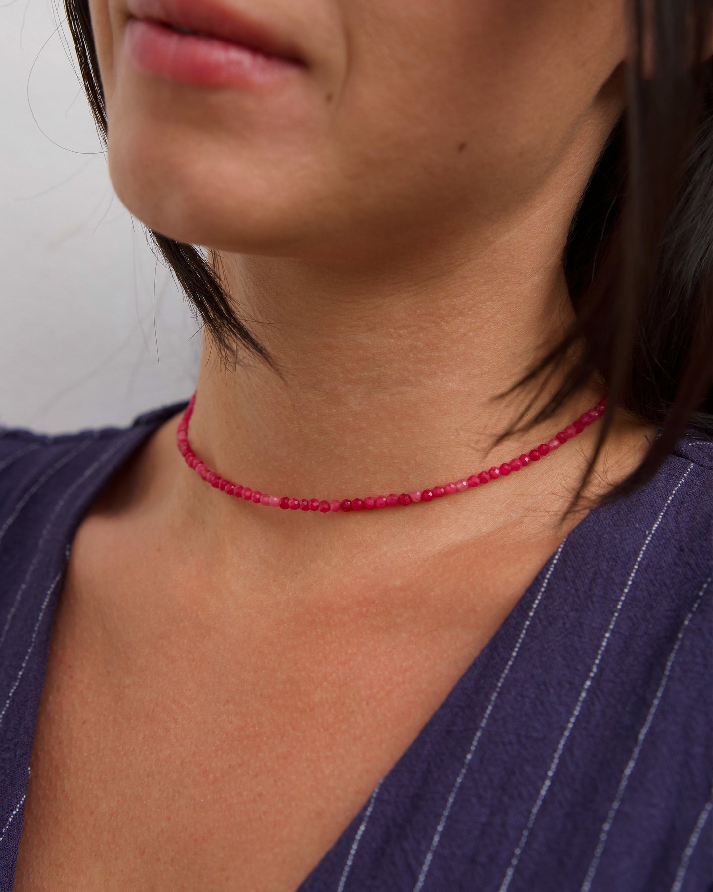Collar Liv Cuarzo Rosa