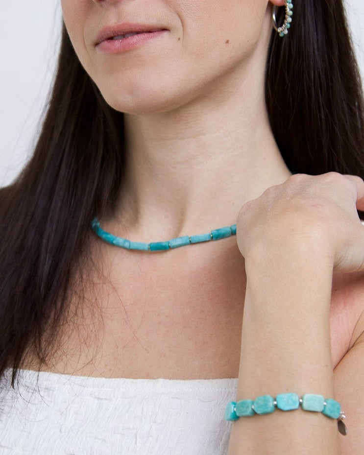 Collar Avi Amazonita