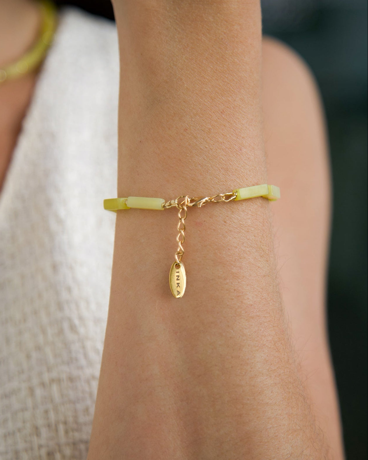 Pulsera de cuarzo limón Avi
