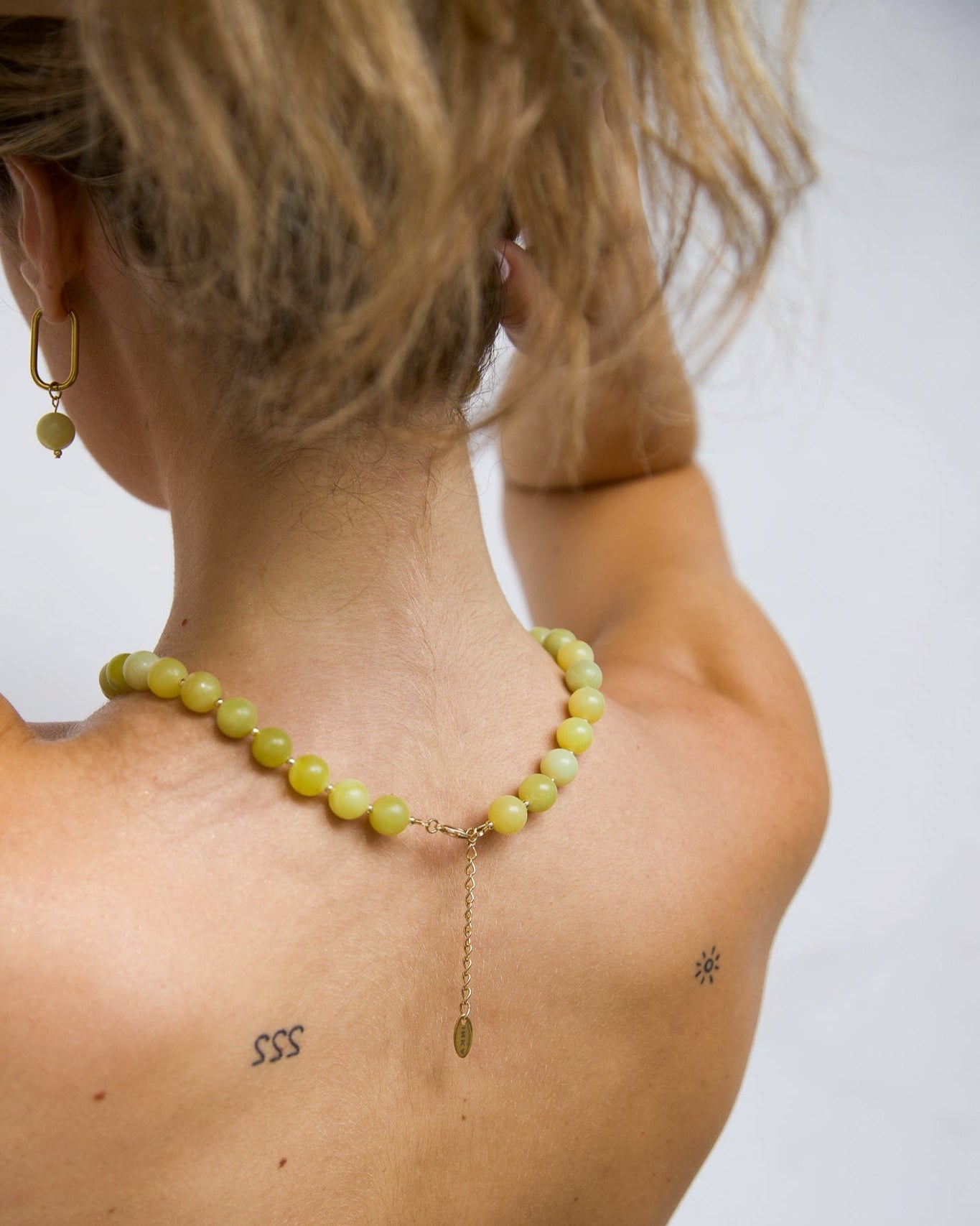 Boucles d'oreilles Cara Jade Citron