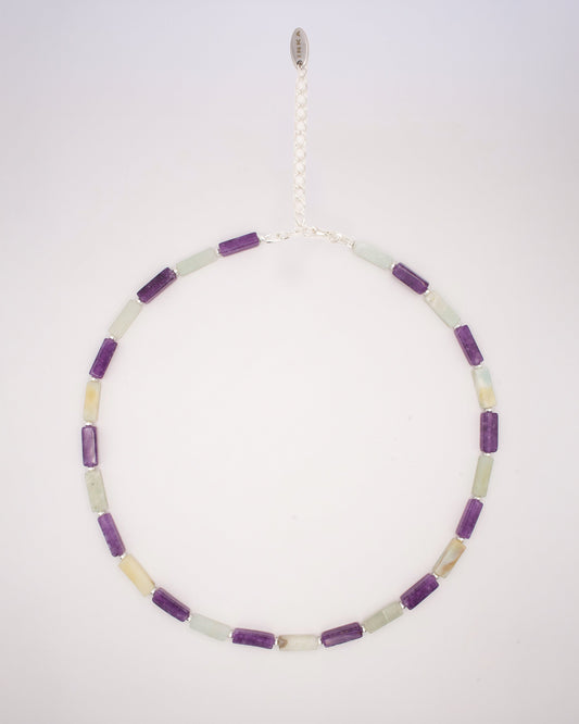 Avi Amazonite &amp; Amethyst Necklace