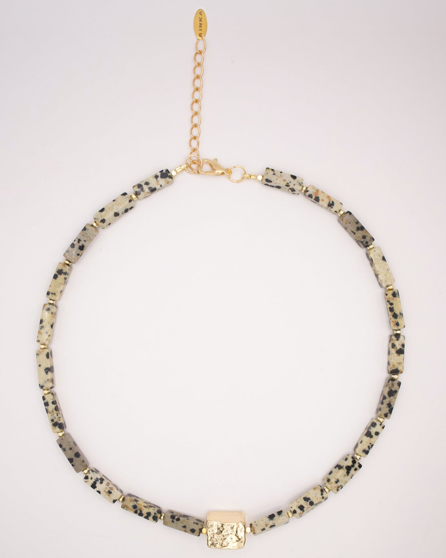 Collana Avi in diaspro dalmata