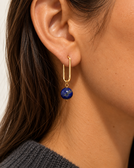 Boucles d'oreilles Cara Lapis Lazuli