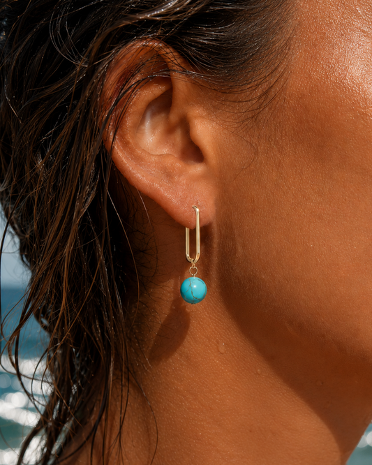 Boucles d'oreilles Cara Turquoise