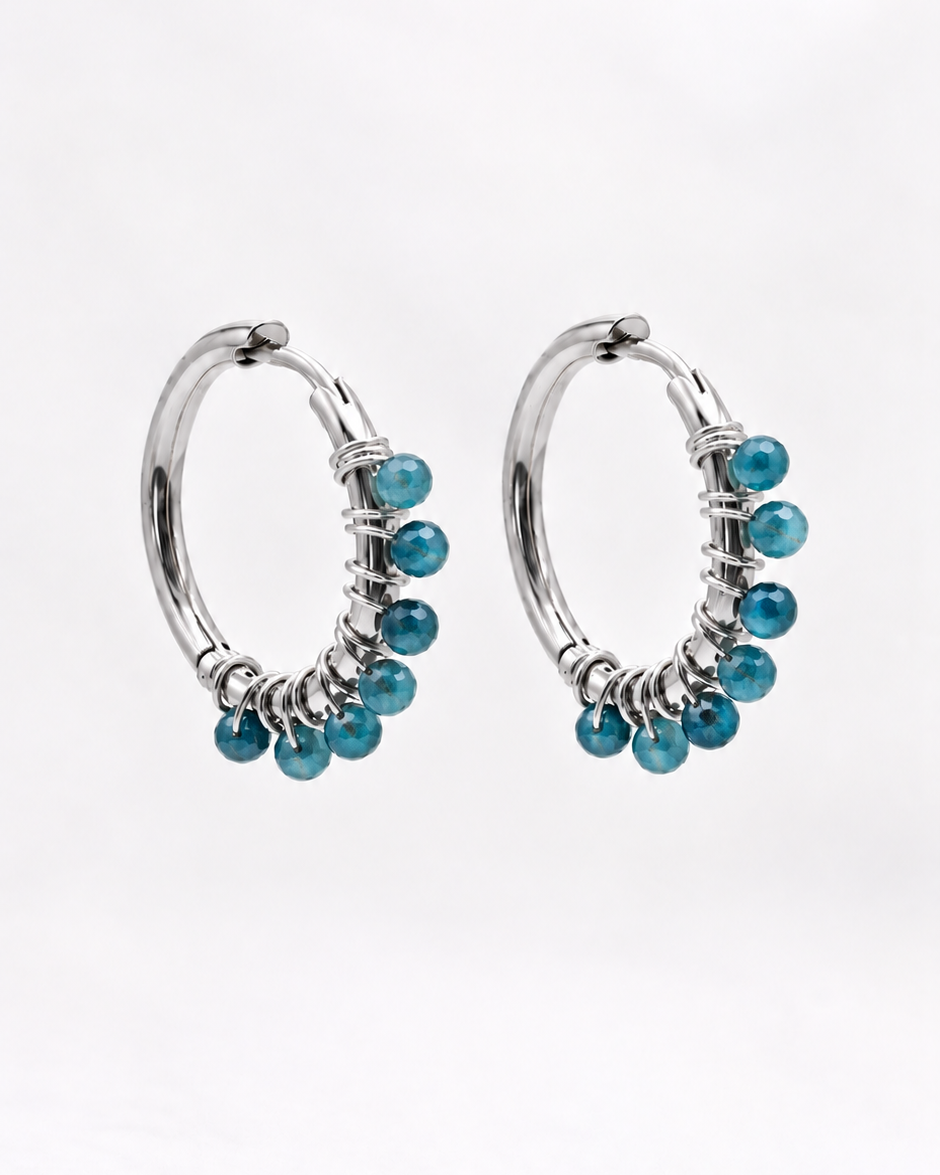 Boucles d'oreilles Liv Apatite