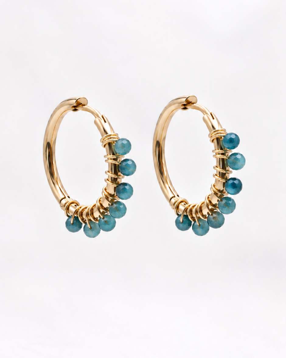 Boucles d'oreilles Liv Apatite