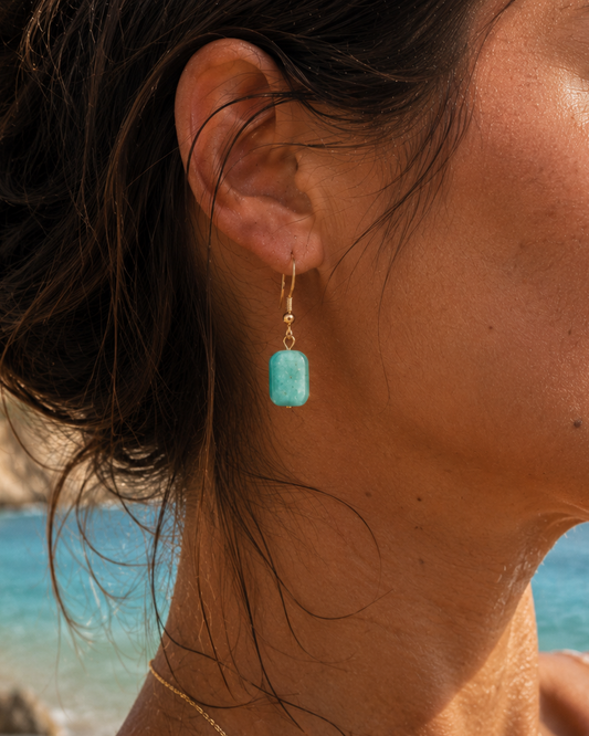 Boucles d'oreilles Yahad Amazonite