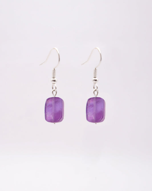 Boucles d'oreilles Yahad Améthyste