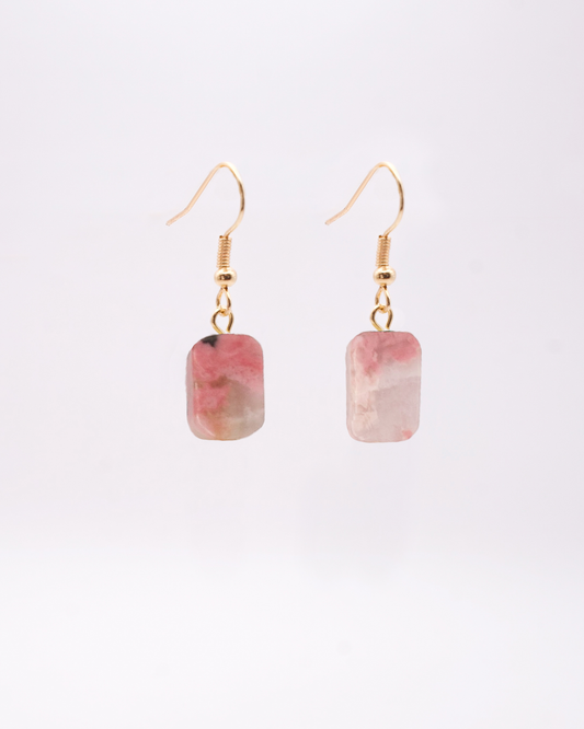 Boucles d'oreilles Yahad Opale rose
