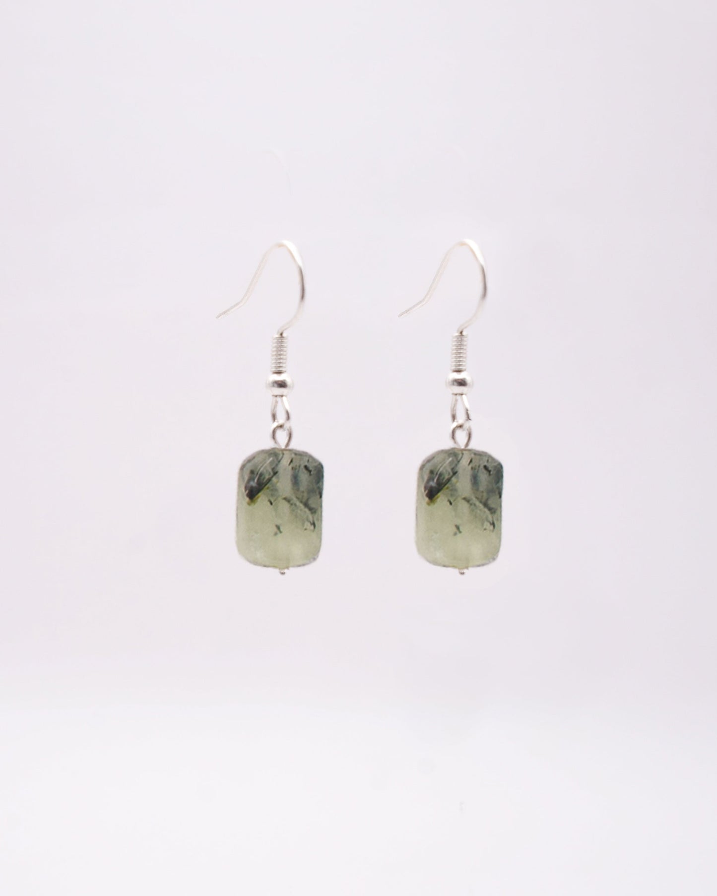 Boucles d'oreilles Yahad Préhnite