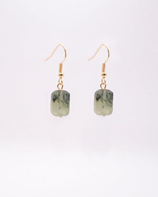 Boucles d'oreilles Yahad Préhnite