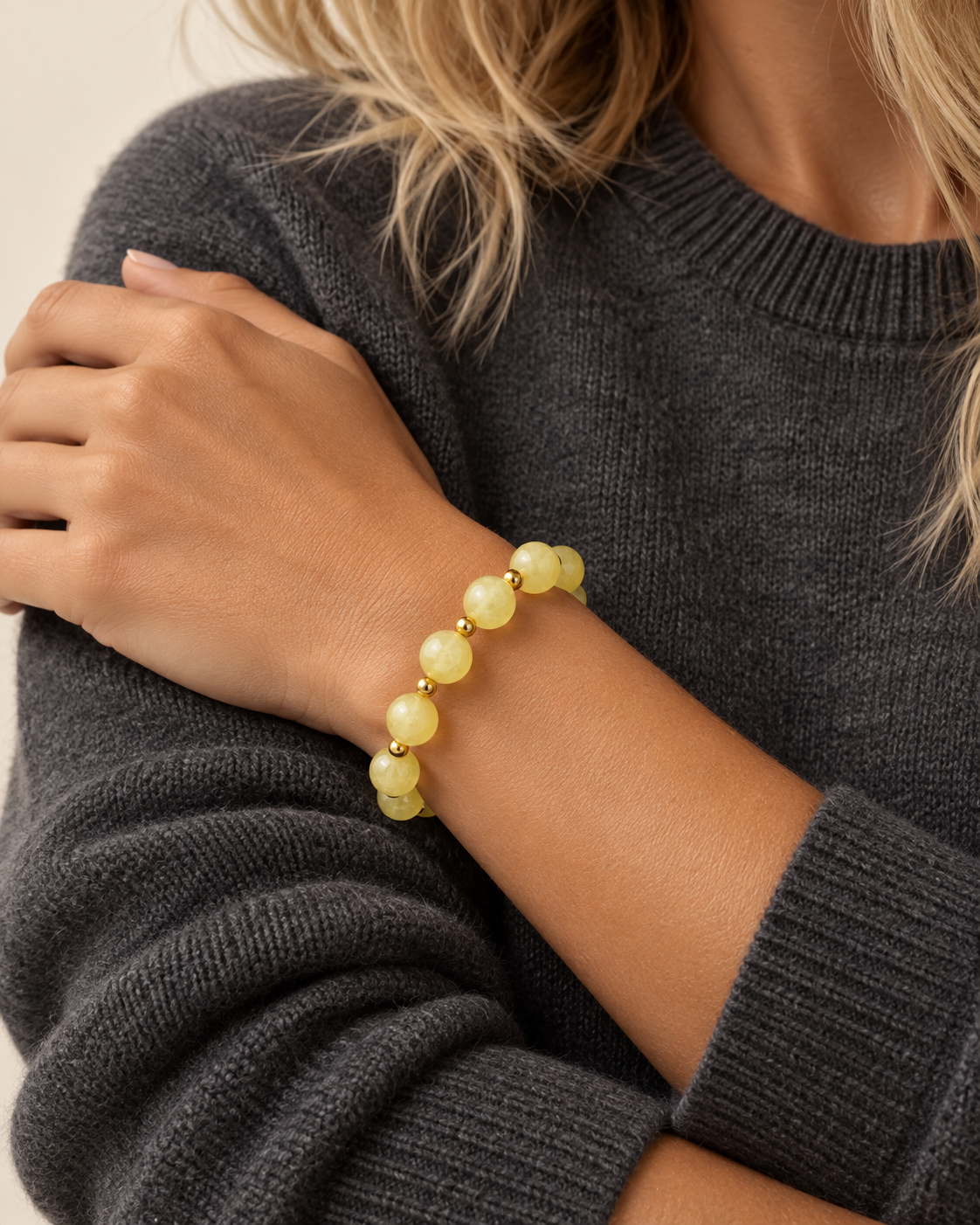 Bracelet Cara Jade Citron