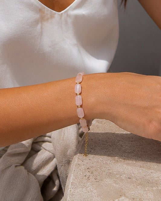 Pulsera Yahad Cuarzo Rosa