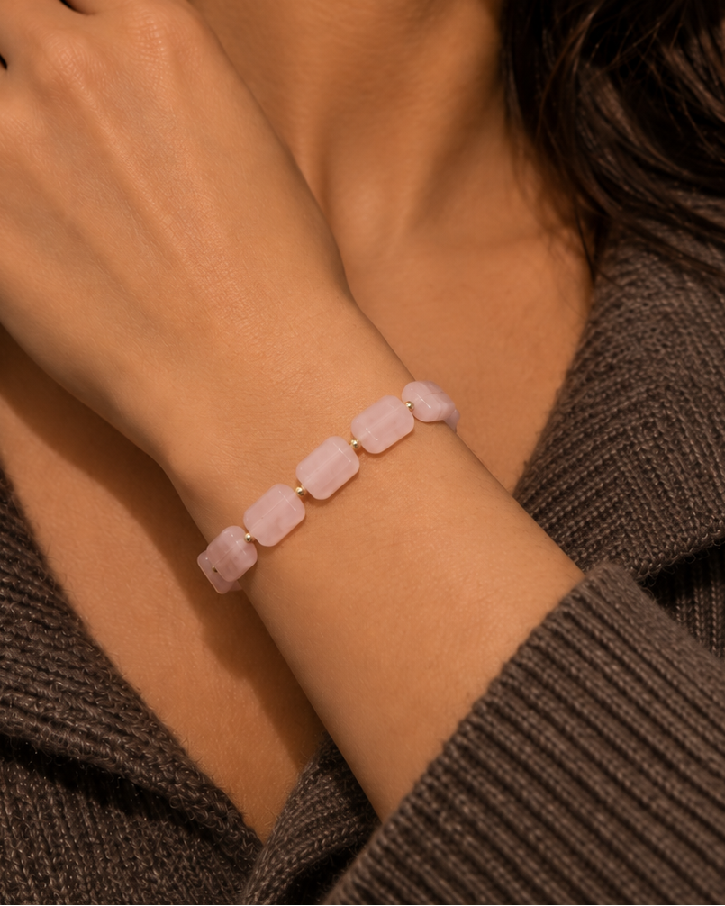 Pulsera Yahad Cuarzo Rosa