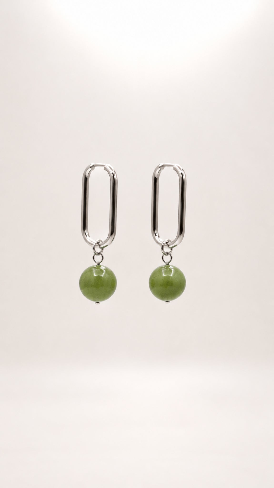 Boucles d'oreilles Cara Jade Vert