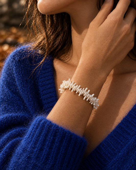 Bracelet Corail crème