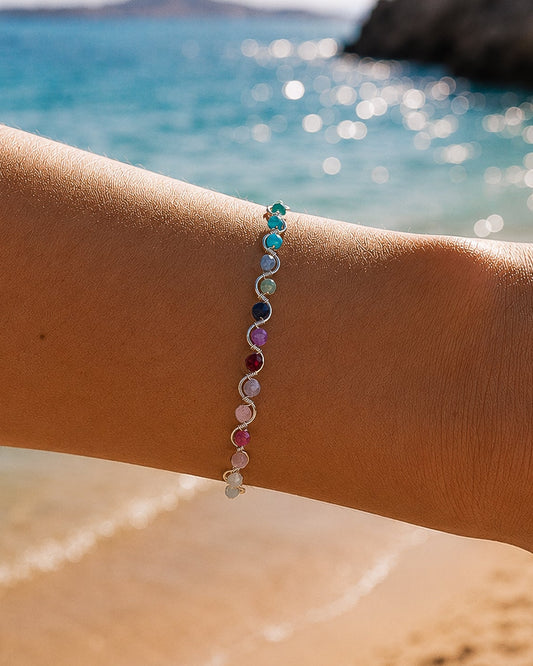 Pulsera Liv doce piedras