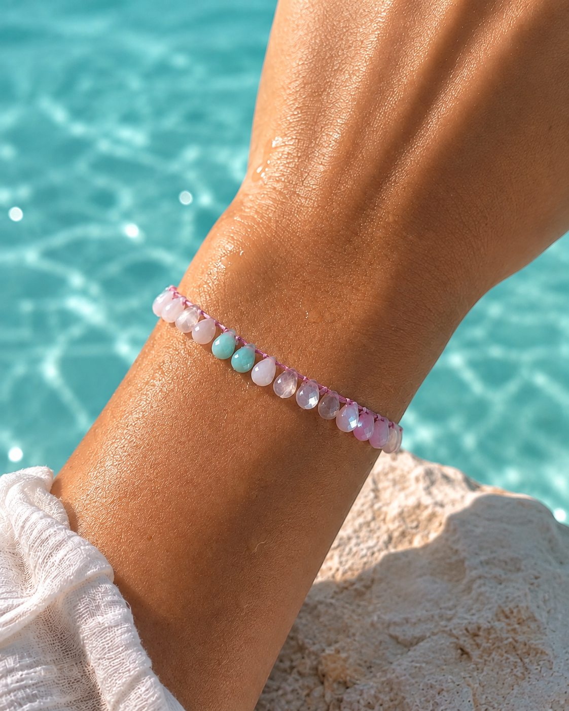Multiple Stone Drop Bracelet