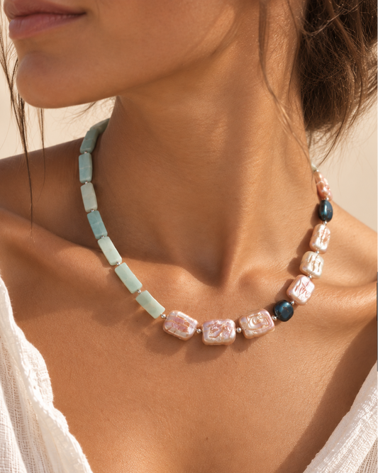 Red coral necklace
