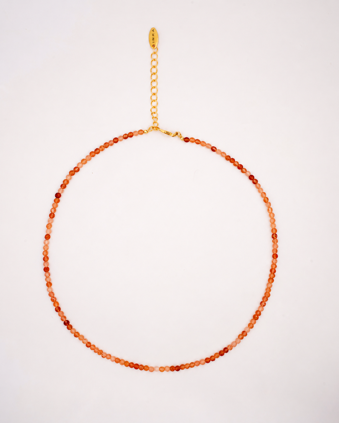 Collana Liv in avventurina rossa