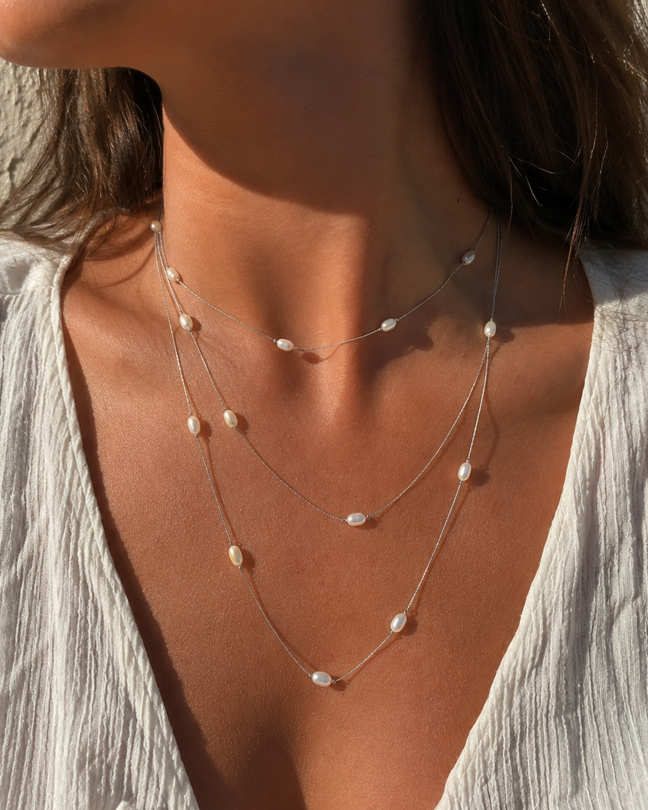 Collar colgante 3 nácar