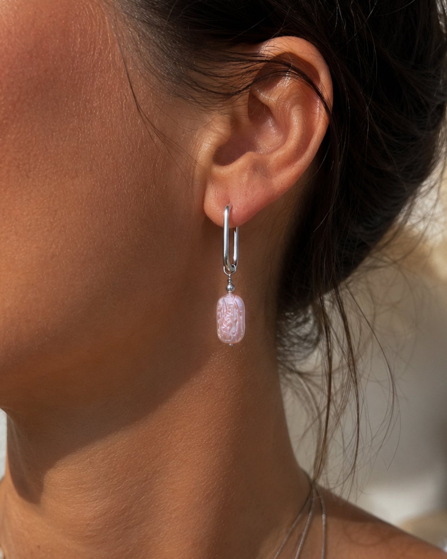 Ora Amazonite and Lemon Quartz Earrings