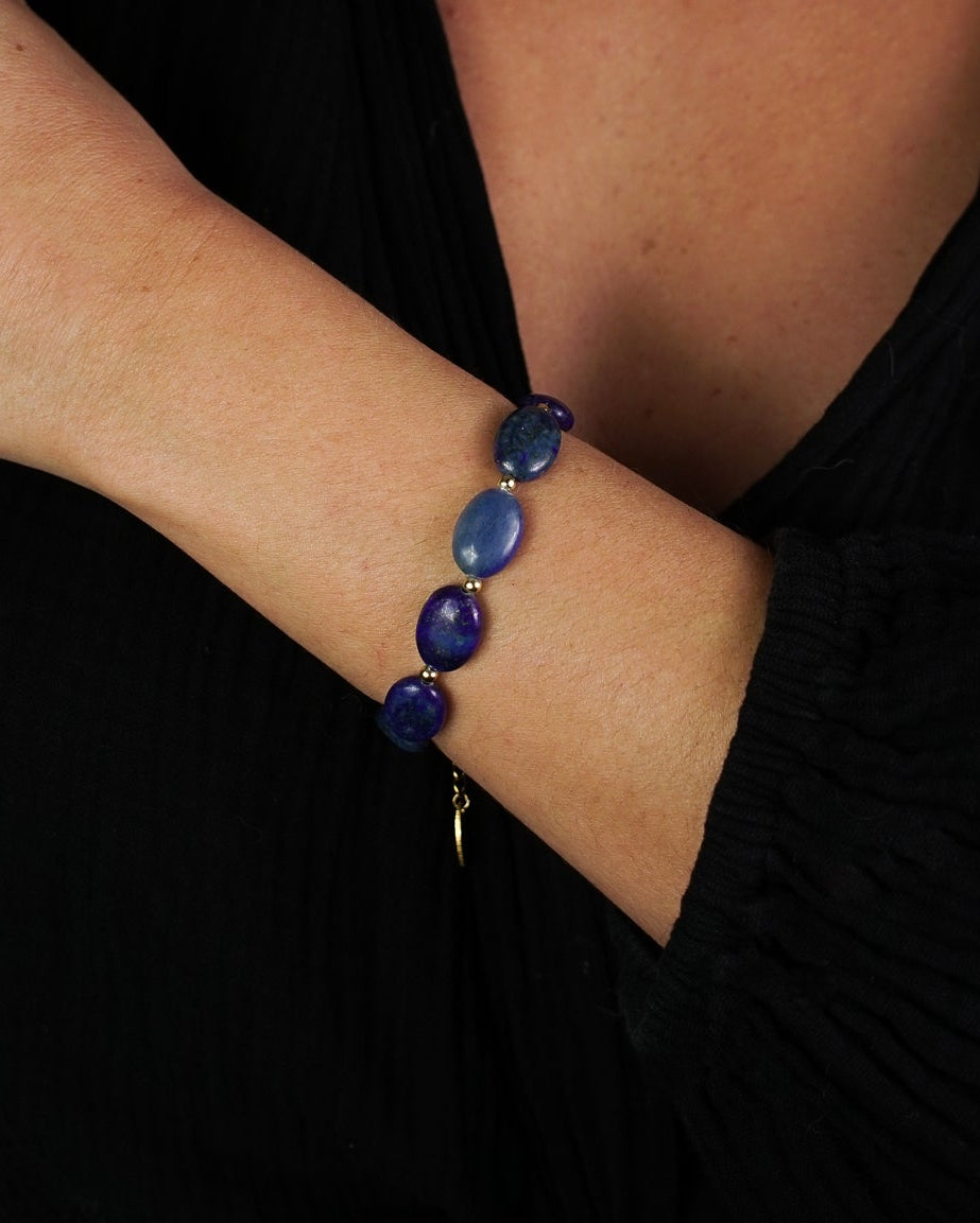 Bracelet Ovale Lapis Lazuli