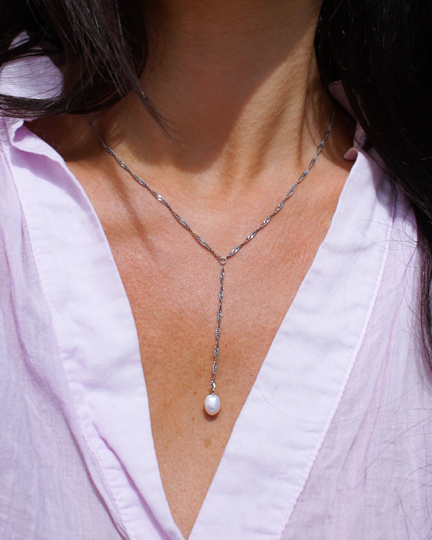 Collier pendentif Nacre