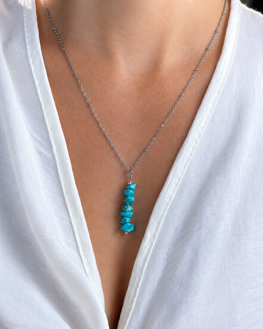 Collier Pendentif Turquoise