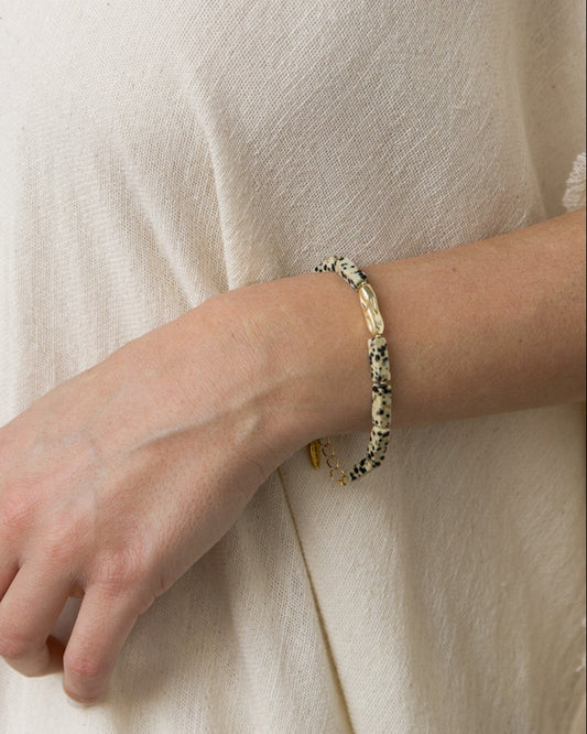 Avi Dalmatian Jasper Bracelet