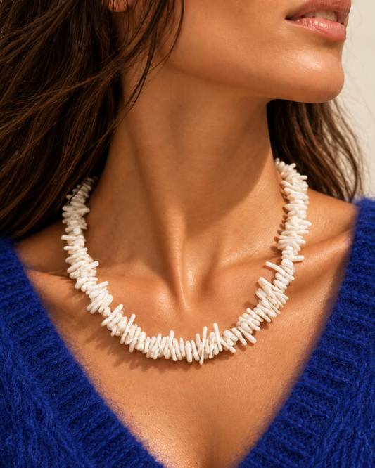 Collier Corail crème